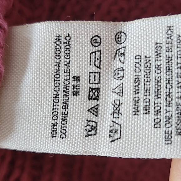 Free People cotton bell sleeve crop sweater Mauve Sz XS Boho Inde Hippie - Picture 10 of 10